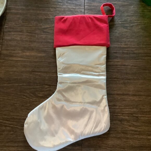 Valery Madelyn Take Me Home Cardinal Mistletoe Crewel Christmas Stocking 21" - Picture 2 of 7